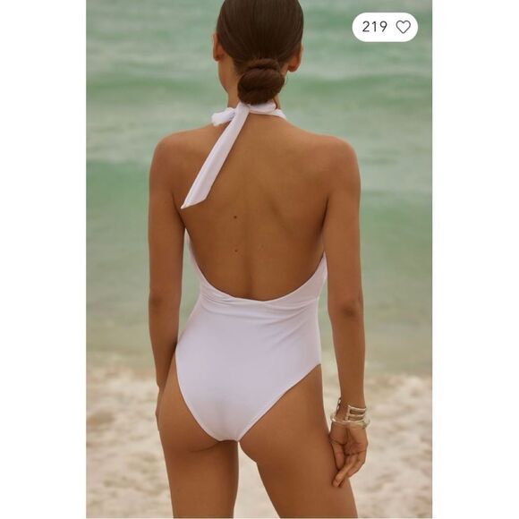 NEW Anthropologie Beach Riot Jessica Halter Cutout One-Piece Swimsuit Large - Picture 2 of 3